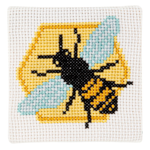 Bee Stitchfinity Counted Cross Stitch Kit - Click Image to Close